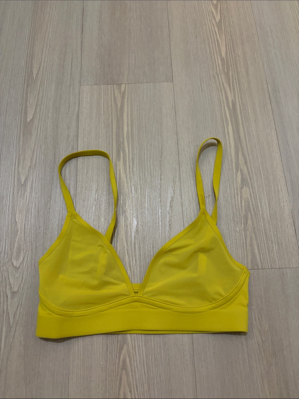 aerie Bright Yellow Triangle Bralette